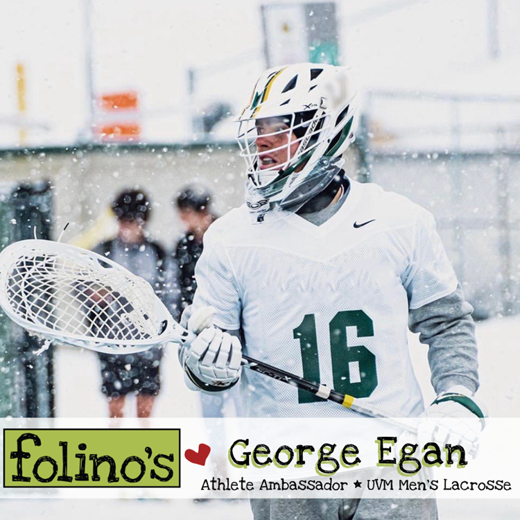 Introducing the Spring 2023 Folino's Athlete Ambassador and UVM Men's Lacrosse Goalie #16 George Egan!