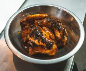 chicken wings with a char