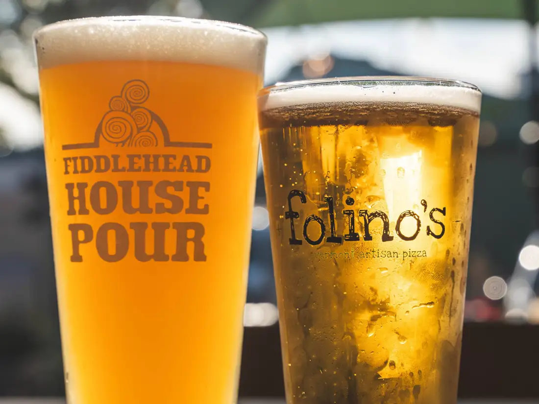 fiddlehead house pour and folinos glass