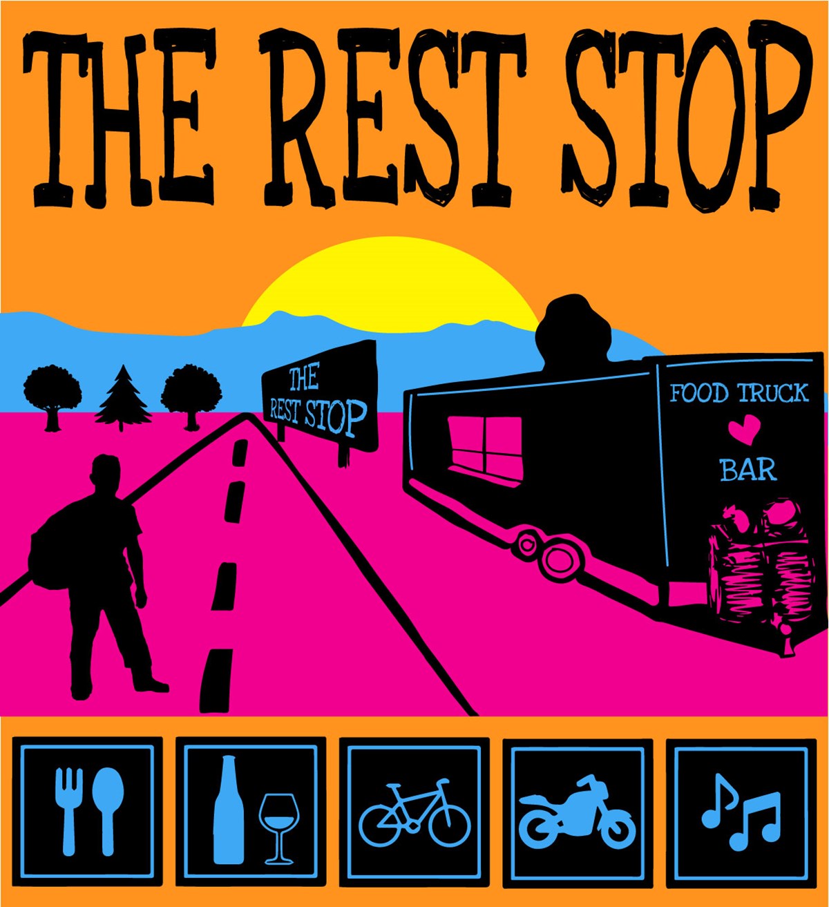 THE REST STOP LOGO